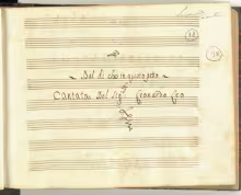 Dal dì che in questo petto - I-Nc, Cantate 32bis/18
