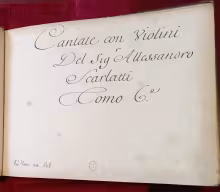Cantate / Scarlatti, Alessandro - F-Pn, RES VMC MS-148