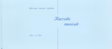 Composizioni / Sabadini, Bernardo - I-MOe, G. 294
