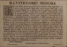 Lettera dedicatoria