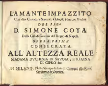 Amante impazzito - I-Bc, Z.29