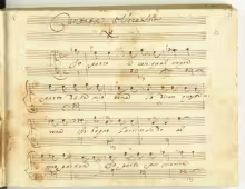 Io parto e con qual core - I-Nc, Cantate 19/4