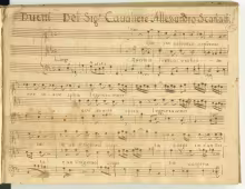 Questo silenzio ombroso - I-Nc, Cantate 19/8