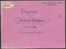 Da te, che pasci ognora - D-Bsb, Mus.ms.autogr. Caldara, A. 7