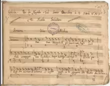 Ove drizzate il piè fuor di voi stessi - I-Nc, Cantate 247 (olim 32.1.1)