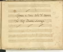 In questo core più va crescendo - I-Nc, Cantate 21/17