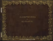 Ma non tel dissi Orfeo - D-Dl, Mus.2455-L-3