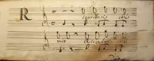 Mauritio. Ricordati ch'è mio quel petto morbidetto - I-Rsc, G.Mss. 391/19