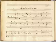 Veggo la selva e il monte - I-Nc, 6.3.4 olim Cantate 233(2)/7