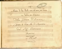 Dolce istinto d'amore - I-Nc, 33.3.33 [olim Cantate 28]/12
